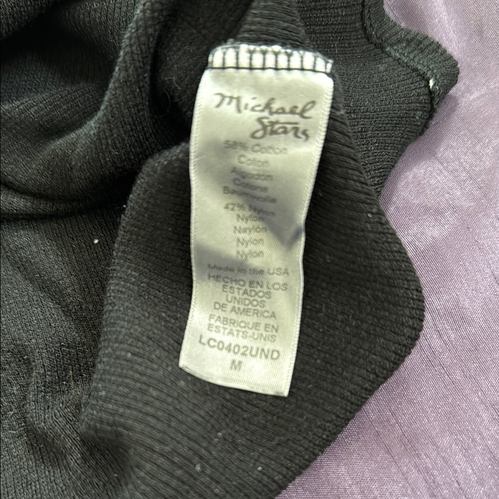Michael Stars Womens Knit Short Sleeves V-Neck Stretch - Picture 4 of 7